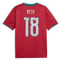Stroje piłkarskie Portugalia Pedro Neto #18 Koszulka Podstawowej MŚ 2026 Krótki Rękaw